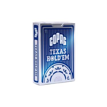 Imagem de Baralho Poker Texas Hold'em Naipe Grande - Azul - Copag