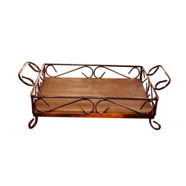 Imagem de Bandeja Em Madeira E Ferro