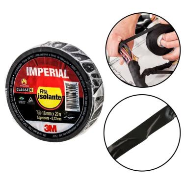 Imagem de Fita Isolante Imperial 3M 18mm x 20 Metros