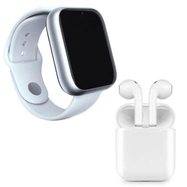 Imagem de Kit 1 Relógio Smartwatch Z6 Preto + 1 Fone Bluetooth I9s Tws Branco - Smart Bracelet