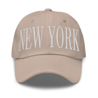 Imagem de Boné New York Bordado New York Dad Hat, Pedra, tamanho �nico