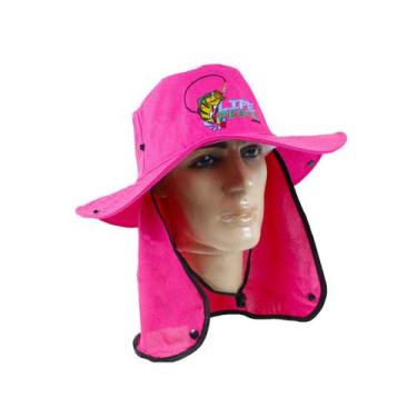 Imagem de Chapéu Com Protetor De Nuca LIFE PESCA - Várias Cores, Pink