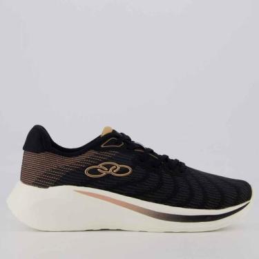 Imagem de Tênis Olympikus Plaza Feminino Preto e Branco, 40