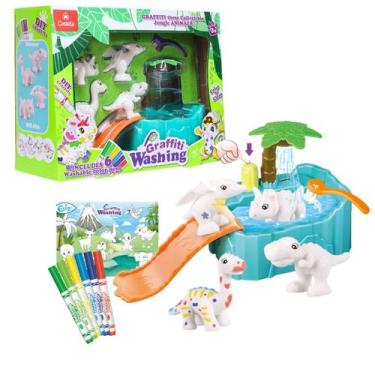 Imagem de Brinquedo Risca e Apague Banho dos dinossauros - Castela - Castela Bra