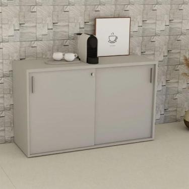 Imagem de Armário para Escritório Baixo com 2 Portas de Correr e Chave 120cm x 4