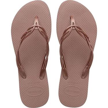 Imagem de Sandalias Havaianas Flash Sweet Havaianas Feminino Rosa Crocus 33/34