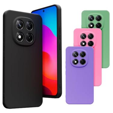 Imagem de Capa Capinha Case Compatível Xiaomii Redmi NOTE 15 5G Silicone Veludo Premium [2ASHOP] (PRETO)