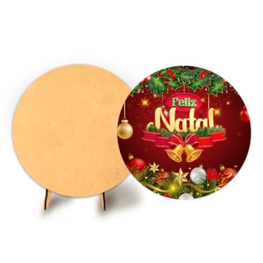 Imagem de Painel Sublimado 50cm C Elastico Natal + Suporte MDF (NAT110)