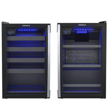Imagem de Cervejeira + Adega Venax Blue Light E Piubella 100 Preto 127V