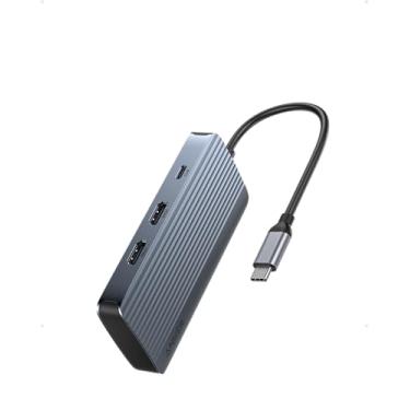Imagem de Anker Hub USB-C 7 em 1, Estação de Acoplamento USB-C para Dois Monitores, Dupla Exibição HDMI, Entrega de Energia de 100W, Transferências de Dados de 10Gbps para Dell XPS, ThinkPad T14 Gen2 e mais