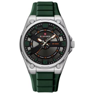 Imagem de Relógio De Pulso Esportivo Masculino Silicone De Quartzo á Prova D´agua Verde