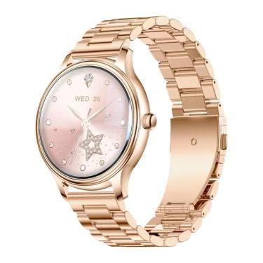 Imagem de Relógio Smartwatch Corpo De 7,9 Mm, Tela Amoled De 1,32 Polegada Dourado