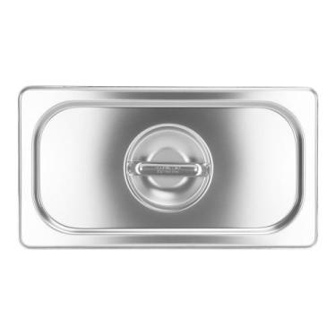 Imagem de Tampa para Cuba GN 1/3 Aço Inox Sem Recorte Profissional Rechaud Buffe