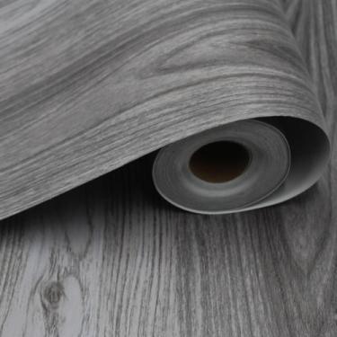Imagem de Telha de piso Peel Stick ZBSKJ Vinil cinza 30x300 cm impermeável