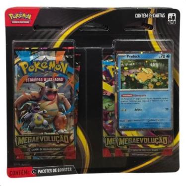 Imagem de Blister Pokémon Quádruplo Megaevolução Pokémon Tcg Psyduck - Copag