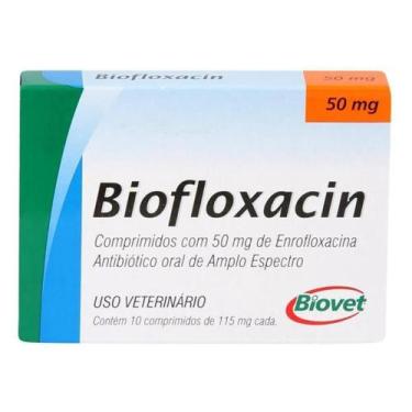 Imagem de Biofloxacin Biovet 50Mg Com 10 Comprimidos Cão E Gato