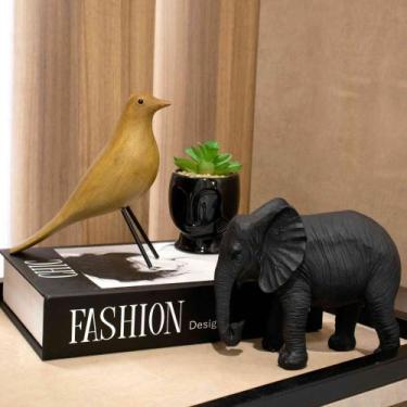 Imagem de Escultura Decorativa Elefante Em Poliresina 14x17 cm M02 - D'Rossi