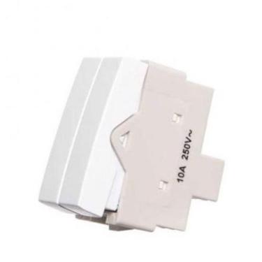 Imagem de Interruptor Duplo Simples 10a-250v Br Sleek - MARGIRIUS