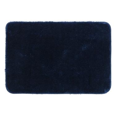 Imagem de Tapete De Microfibra Comfort Azul Marinho Plus 60x40cm - Uzoo Tapete Microfibra Comfort...