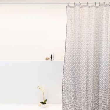 Imagem de Coina Box Poliéster Degrade Cinza 198x180cm - Uzoo Cortina Box Poliester 1.98x1.80m Degrade Cinza 828953