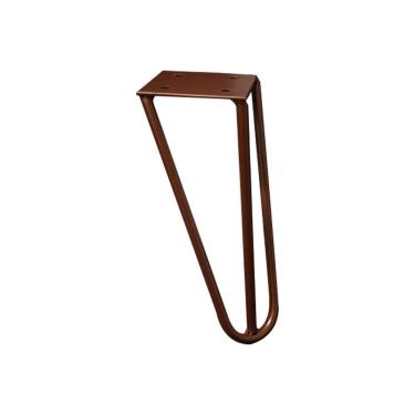 Imagem de Kit 4 Pés De Metal 15 Cm Hairpin Legs Mesas De Centro Puffs Bronze G41