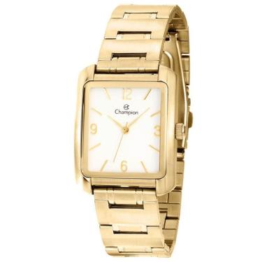 Imagem de Relógio Champion Unissex Quadrado Dourado Ch22466h