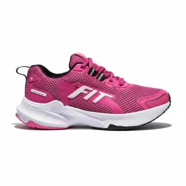 Imagem de Tênis Feminino Pro One +Fit Original Academia Caminhada Corrida, Rosa,