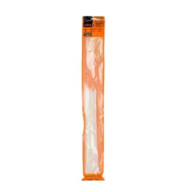 Imagem de Abraçadeira Nylon Nove54 450mmx6,5mm Branco - Embalagem 50 Unidades