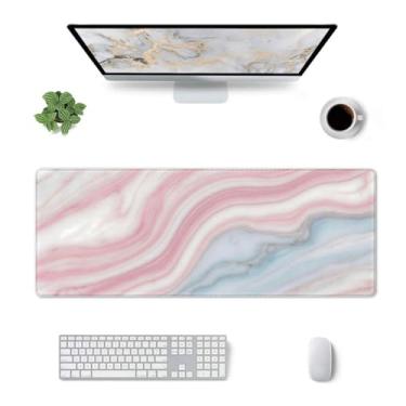 Imagem de CANFLASHION Tapete de mesa, tapete de mesa de escritório 80 cm x 29 cm grande para jogos, mouse pad estendido durável para computador, tapetes de mouse grandes e grossos à prova d'água, base de