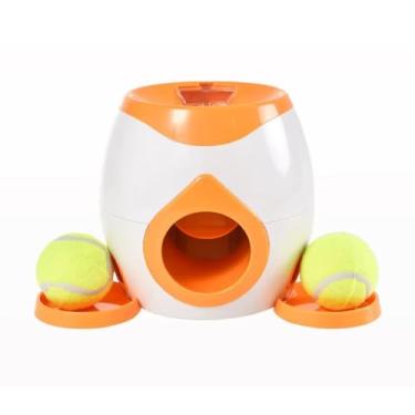 Imagem de Porta-Ração com Jogo Interativo para Cães | Alimentador Inteligente + Brinquedo Educativo (Laranja)