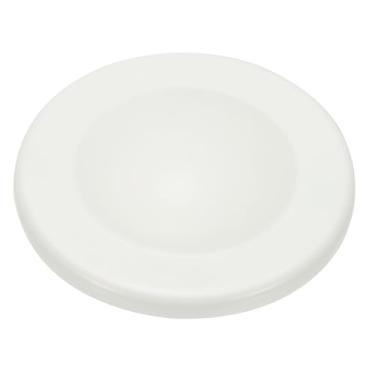 Imagem de PATIKIL Coberturas de parede de tubo de 7,6 cm, ABS autoadesivo reservado, tampões de tubo de chuveiro redondos para banheiro cozinha ar condicionado furos decoração (tampa curta), branco