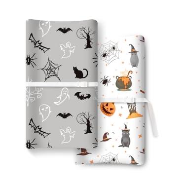 Imagem de TOTCHILL Capa para trocador de fraldas para bebês para meninas, meninos, capas de trocador de fraldas, serve para trocador padrão, pacote com 2