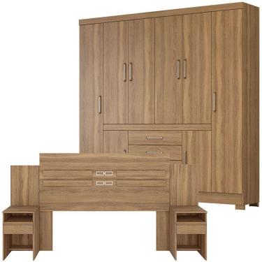 Imagem de Guarda Roupa Casal New Realce E Cabeceira Triunfo Amendola – Demóbile