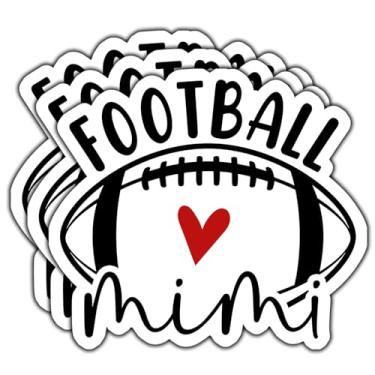 Imagem de (3 peças) Adesivo de futebol Mimi fofo presente de futebol Mimi para Mimi vinil decalque à prova d'água para avós orgulhosas acessório de dia de jogo para livros, laptops, telefone, garrafas de água