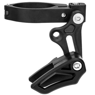 Imagem de Sistema de retenção de corrente MTB, guia de corrente de alumínio CNC, braçadeira de 1,22 a 1,33 polegadas, mecanismo antiqueda para bicicletas de montanha