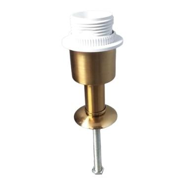 Imagem de Ｂｅｓｇａ Suporte de mesa com base fixa, acessório de iluminação feito com parte de garrafa de cerâmica e metal para luminárias de mesa modificadas com soquete, Style H