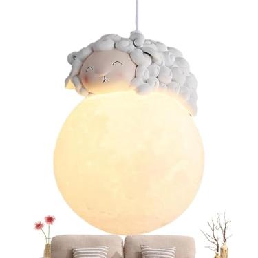 Imagem de Luz pendente para quarto, luzes pendentes | Luzes pendentes de animais de cabeceira para quarto - Luminária pendente moderna, iluminação pendente redonda para quarto de meninas e meninos
