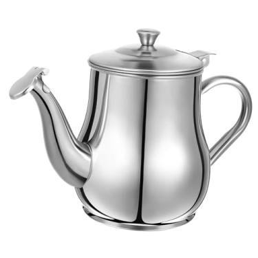 Imagem de ABOOFAN Coador de óleo de aço inoxidável de 510 g, filtro de malha fina removível para facilitar a separação de graxa, dispensador de óleo para cozinhar, fritar e usar em casa