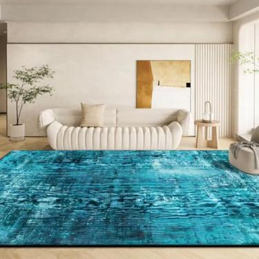 Imagem de Tapete moderno e luxuoso para sala de estar, decoração para casa, tapete grande para quarto, sala de estar, tapete de fácil limpeza (6,5x6,5 pés (200x200 cm)/CX049-fiap-free-7)