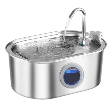 Imagem de Fonte de Água Automática 3,4L Inox para Gatos e Cães – Silenciosa, Filtrada e USB