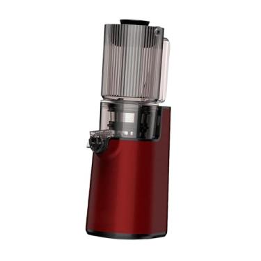 Imagem de Bothyi Espremedor de prensa a frio, espremedor mastigador, fácil de limpar, compacto, automático, 250 W, máquina extratora de doméstica, ampla calha de, Vermelho