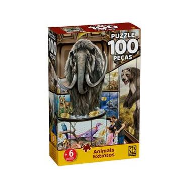 Imagem de Quebra-cabeça 100 peças Animais Extintos