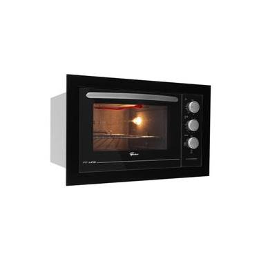 Imagem de Forno Elétrico de Embutir Fischer Fit Line Preto 48L 127V 34493-95481