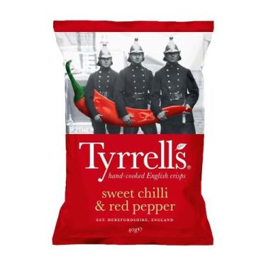 Imagem de Batata Sabor Pimenta Doce Vermelha Tyrrells 40g