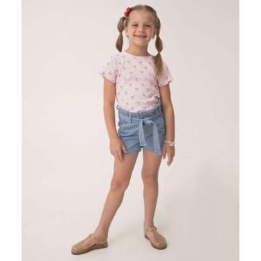 Imagem de Short Infantil Jeans Clochard Marisa Tam 4 a 10-46026, 6, Jeans azul