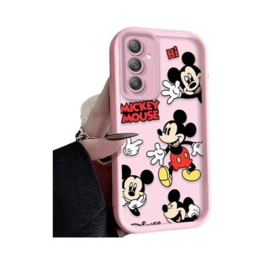 Imagem de Capa De Telefone Disney Mickey Minnie Para Samsung Galaxy A54 A05 A34 