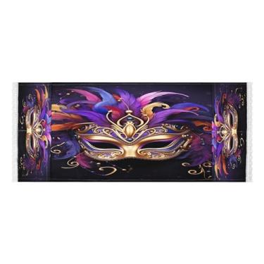 Imagem de Wassud Capas de lavadora e secadora de máscaras de carnaval, protetor de lavadora com sacos de armazenamento, capa de geladeira à prova de poeira com bolsos para lavanderia doméstica, cozinha, 120 x