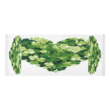 Imagem de Wassud Capas de lavadora e secadora de coração verde, protetor de lavadora com sacos de armazenamento, capa de geladeira à prova de poeira com bolsos para lavanderia doméstica, cozinha, 120 x 55 cm