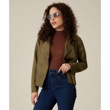 Imagem de Jaqueta Feminina Biker Suede Marisa-74137, Verde, P