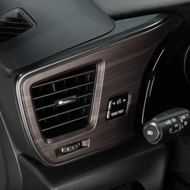 Imagem de Kadore Capas decorativas de moldura de ventilação CA de grão de madeira pêssego para Lexus NX 250/350/350h/450h 2022-2025 - Acessórios de acabamento de saída de ar do painel lateral interno (unidade
